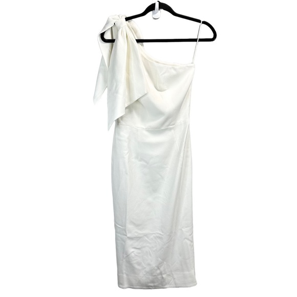 DRESS THE POPULATION Tiffany One-Shoulder Midi Dress - Picture 4 of 8